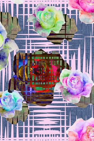 欧式复古印花华亿平台图片