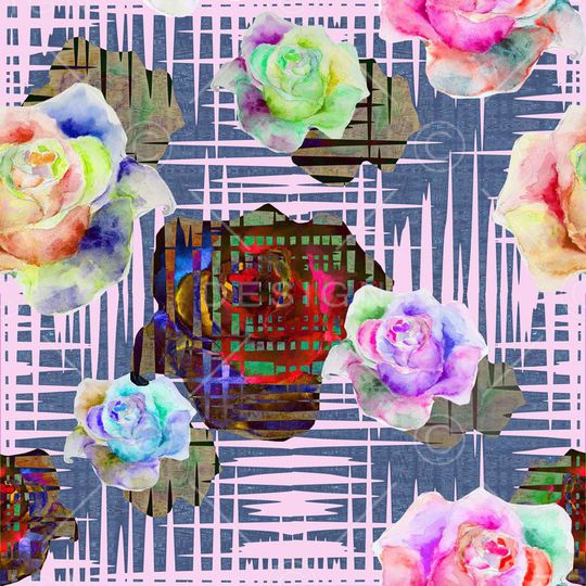 欧式复古印花华亿平台图片