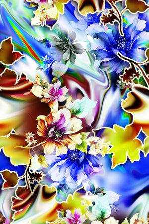 清新印花华亿平台图片