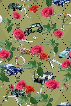 复古印花华亿平台图片