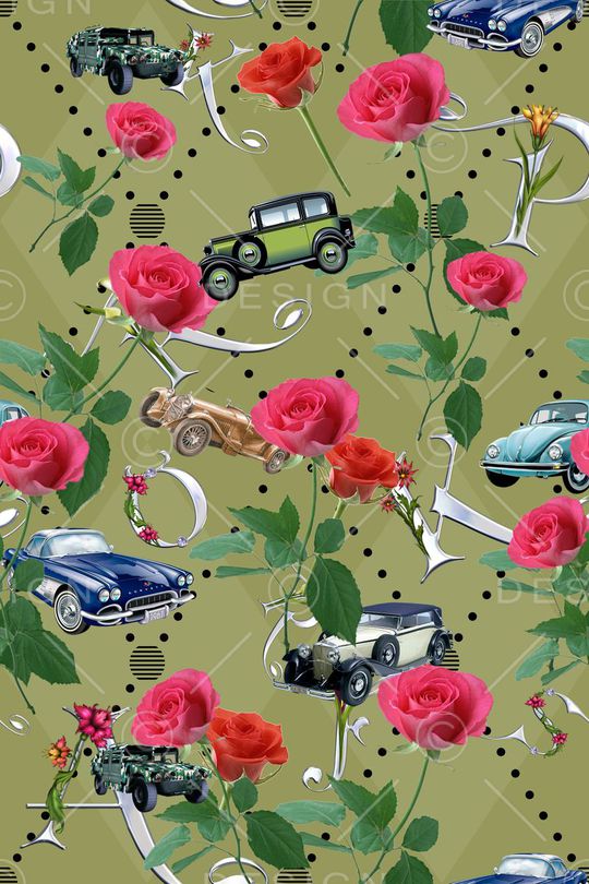 复古印花华亿平台图片