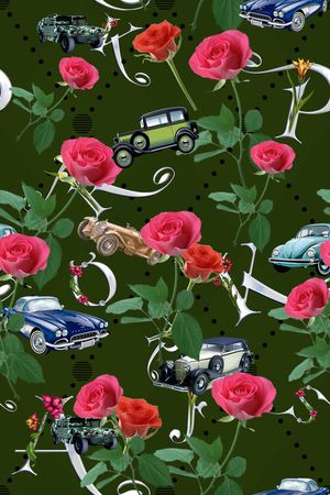 复古印花华亿平台图片