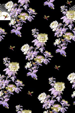 古典宫庭复古印花华亿平台图片