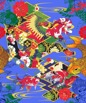 389164-中国风，年看有鱼