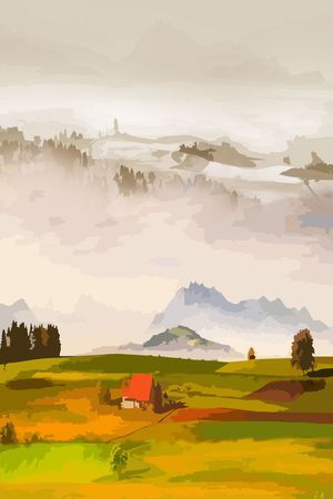 风景印花华亿平台图片