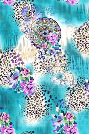 豹纹印花华亿平台图片