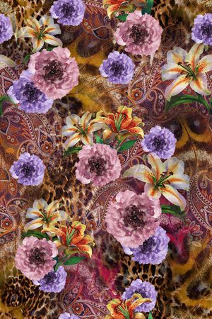 复古印花华亿平台图片