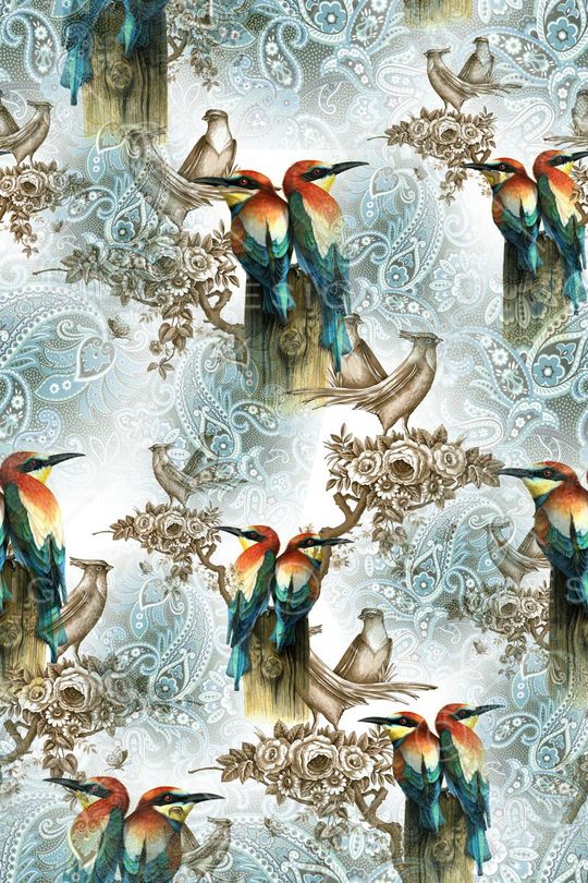 佩斯利印花华亿平台图片