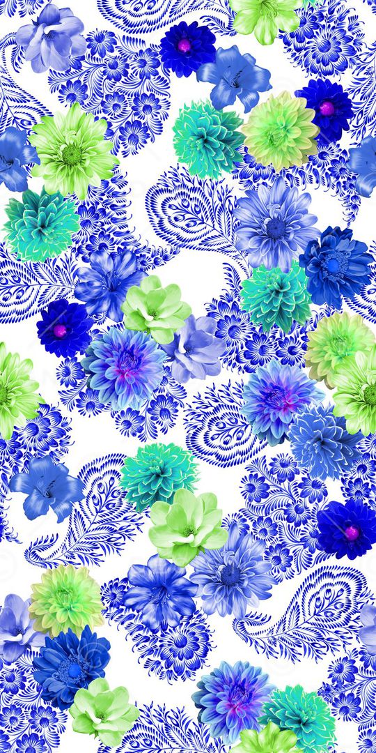 花卉印花华亿平台图片