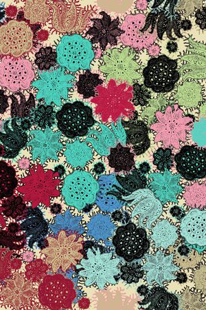 抽象印花华亿平台图片