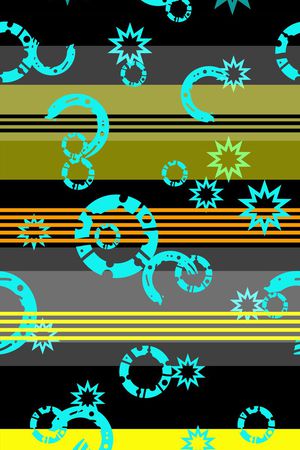 几何图形印花华亿平台图片