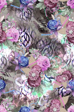 抽象印花华亿平台图片