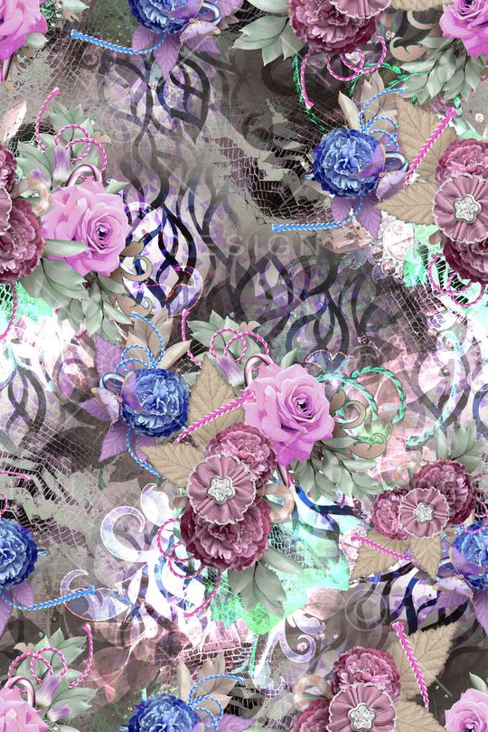 抽象印花华亿平台图片