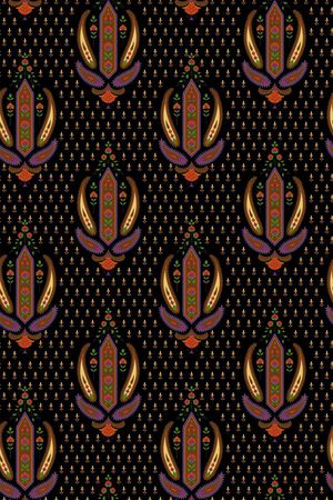 复古花卉印花华亿平台图片