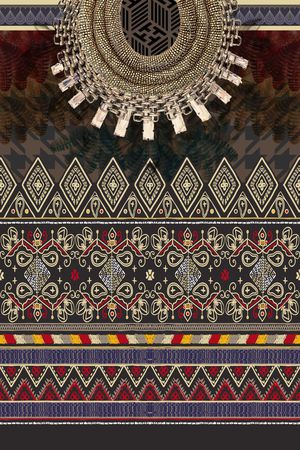 民族风印花华亿平台图片