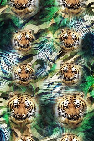 老虎印花华亿平台图片