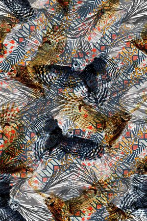 抽象印花华亿平台图片