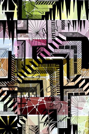 几何印花华亿平台图片