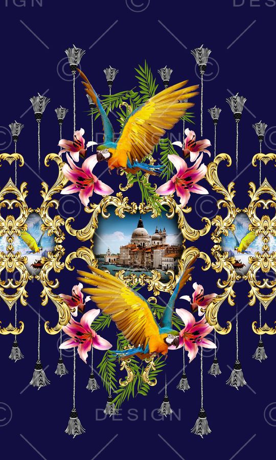 欧式花纹印花华亿平台图片