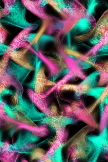 389495-抽象鳄鱼纹烟雾 服装面料