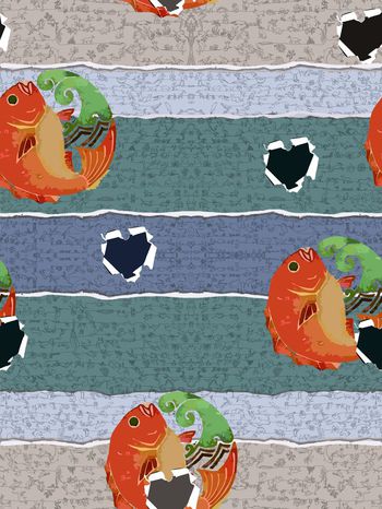 鱼印花华亿平台图片