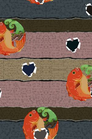 鱼印花华亿平台图片