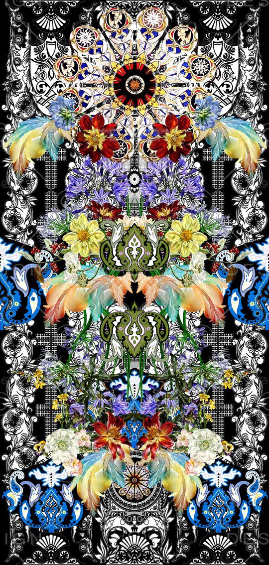 欧式印花华亿平台图片