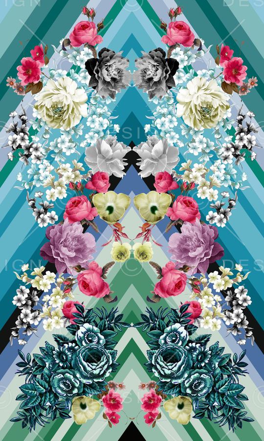 几何条纹印花华亿平台图片