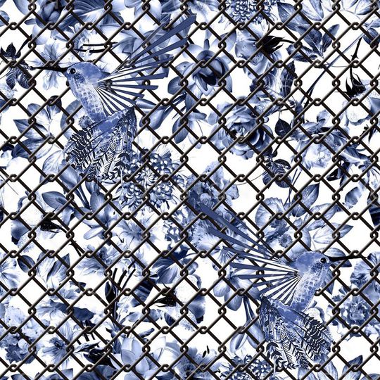 花鸟印花华亿平台图片