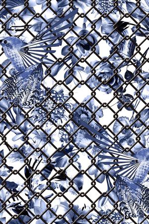 花鸟印花华亿平台图片