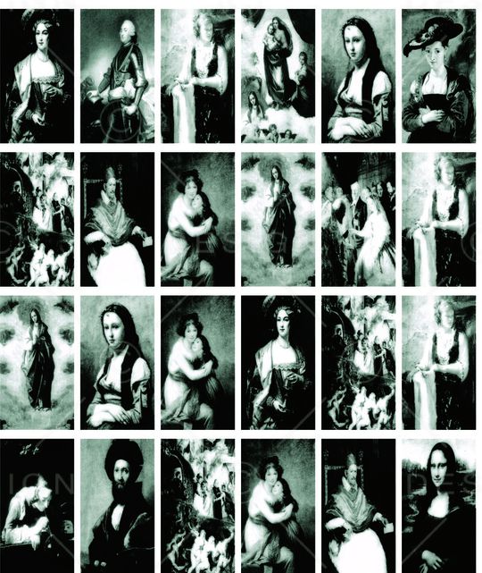 古代油画印花华亿平台图片