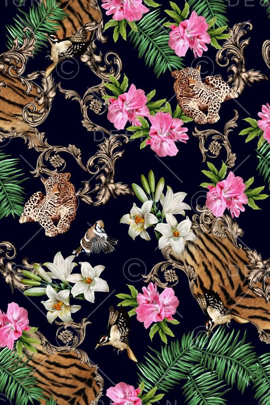 欧式花纹印花华亿平台图片