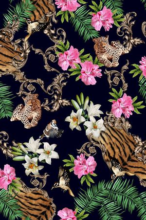 欧式花纹印花华亿平台图片