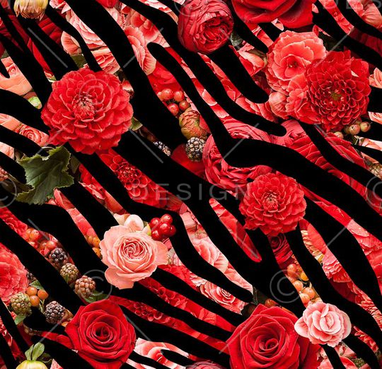 斑马纹印花华亿平台图片