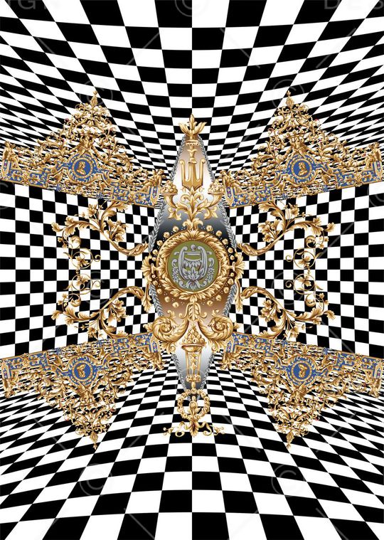 欧式印花华亿平台图片