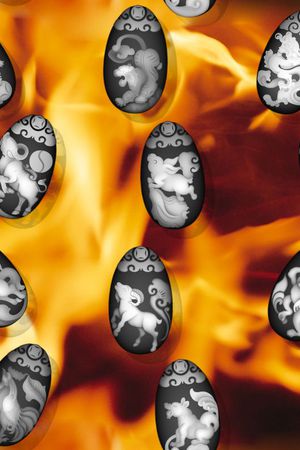 抽象艺术印花华亿平台图片