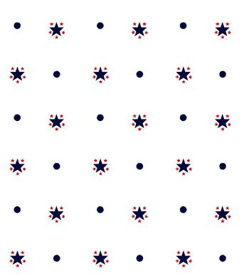 389977-时尚波点  个性五角形