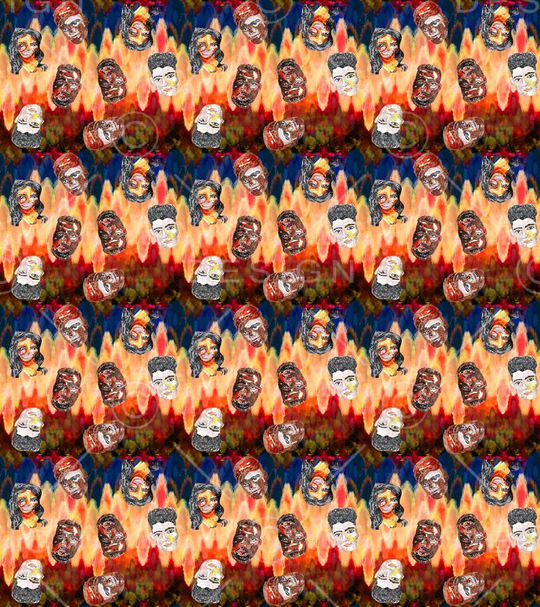 抽象印花华亿平台图片