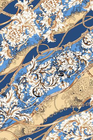 复古印花华亿平台图片