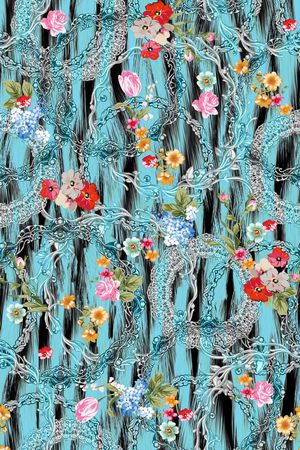 复古印花华亿平台图片