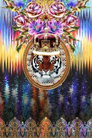 欧式印花华亿平台图片