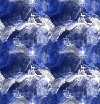 390054-烟雾缭绕中的蓝色妖姬.