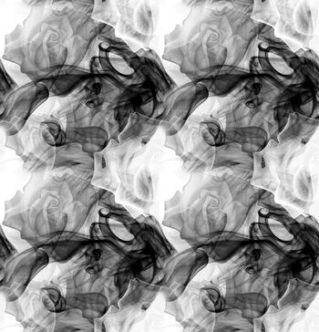 390055-烟雾缭绕中的蓝色妖姬.