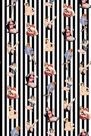 黑白印花华亿平台图片