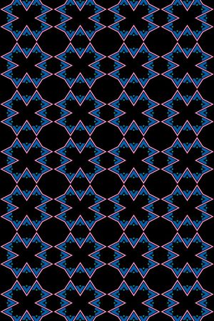 几何图案印花华亿平台图片