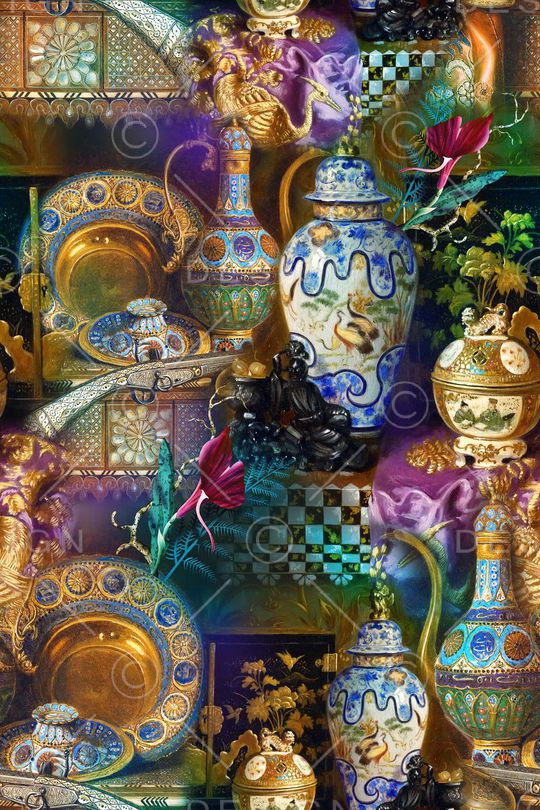 欧式印花华亿平台图片