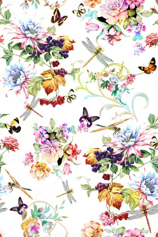 田园风印花华亿平台图片