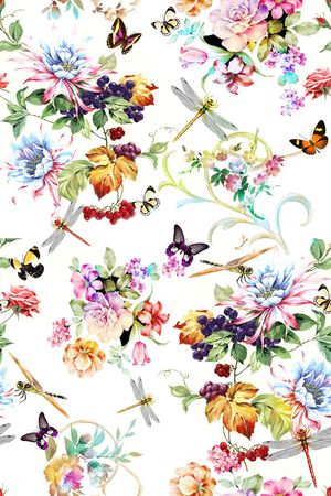 田园风印花华亿平台图片