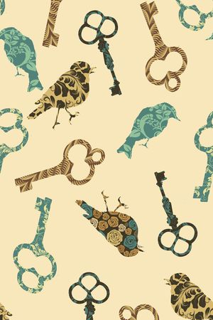 复古印花华亿平台图片