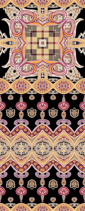 390222-民族风格图案与几何格子组合VIP